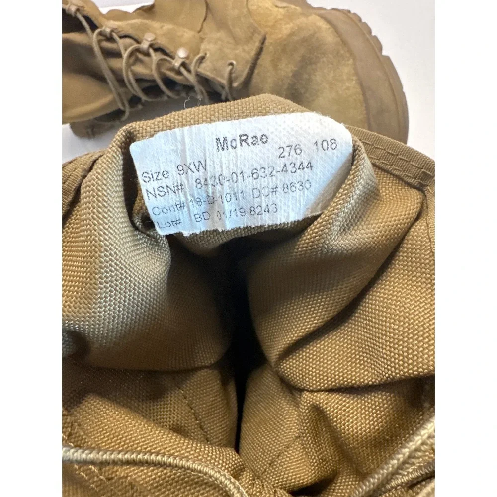McRae Mens Coyote Tan Military Combat Boots Vibram Sole 9XW 8430-01-632-4344